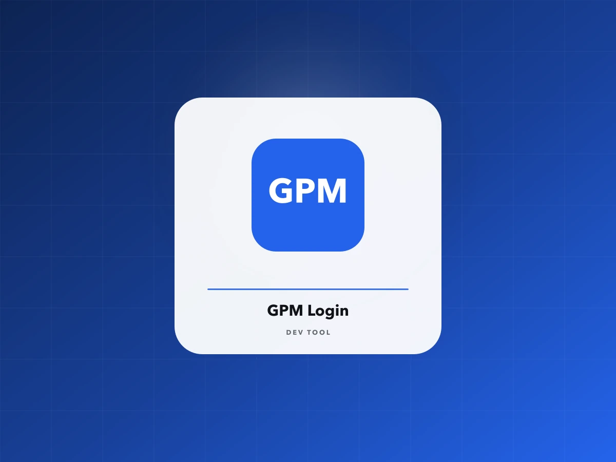 Ảnh bìa GPM Login — DigiStore