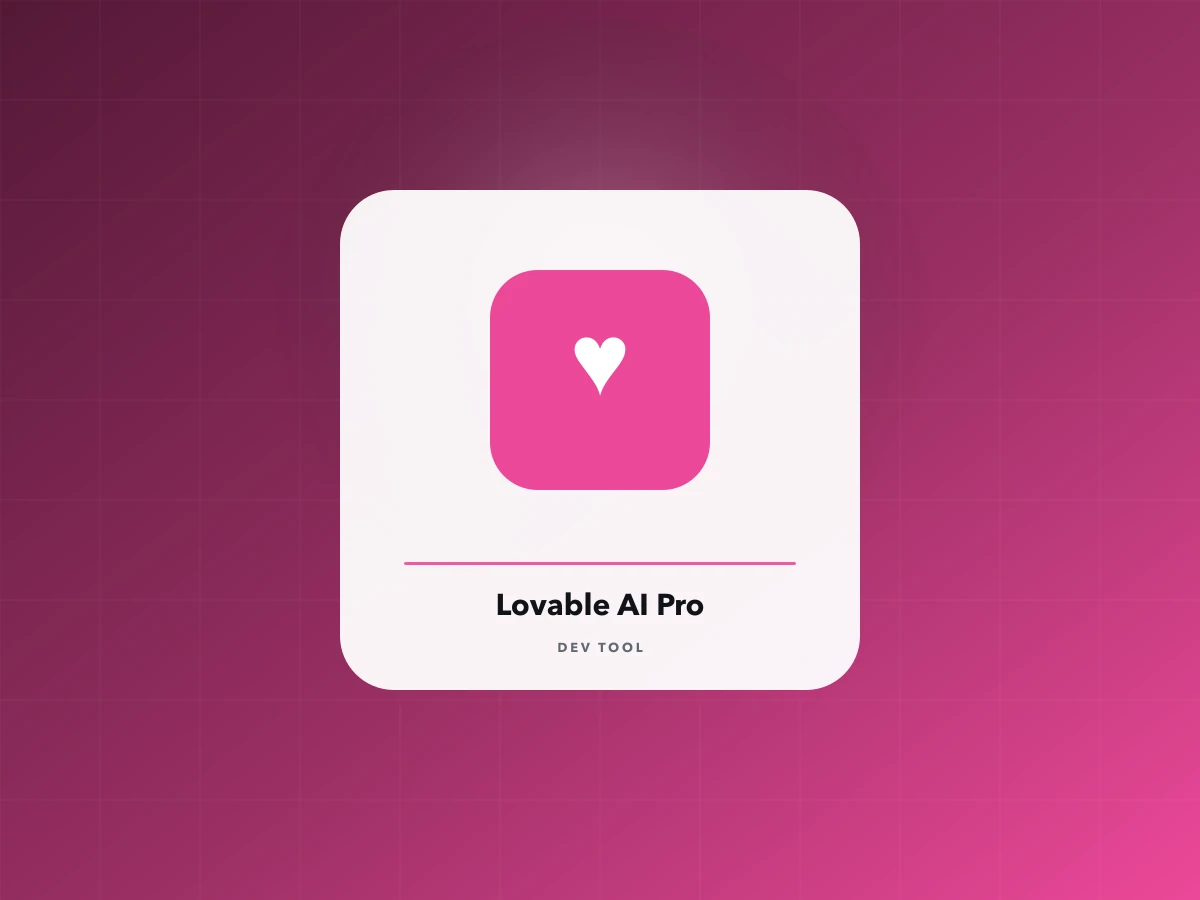 Ảnh bìa Lovable AI Pro — DigiStore